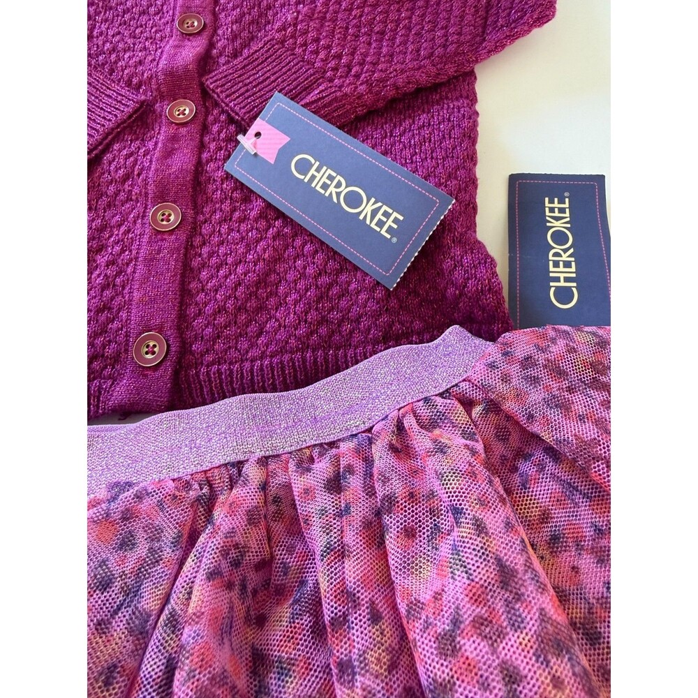 Tutu Skirt & Cardigan Sweater 18 Months Toddler Baby Girls Tulle Ballerina Poufy - Picture 3 of 8